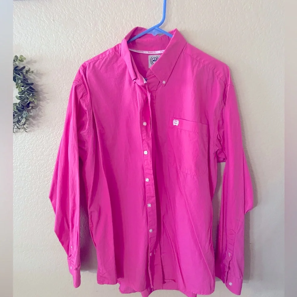 Pink Western Button Down - Picture 1 of 3